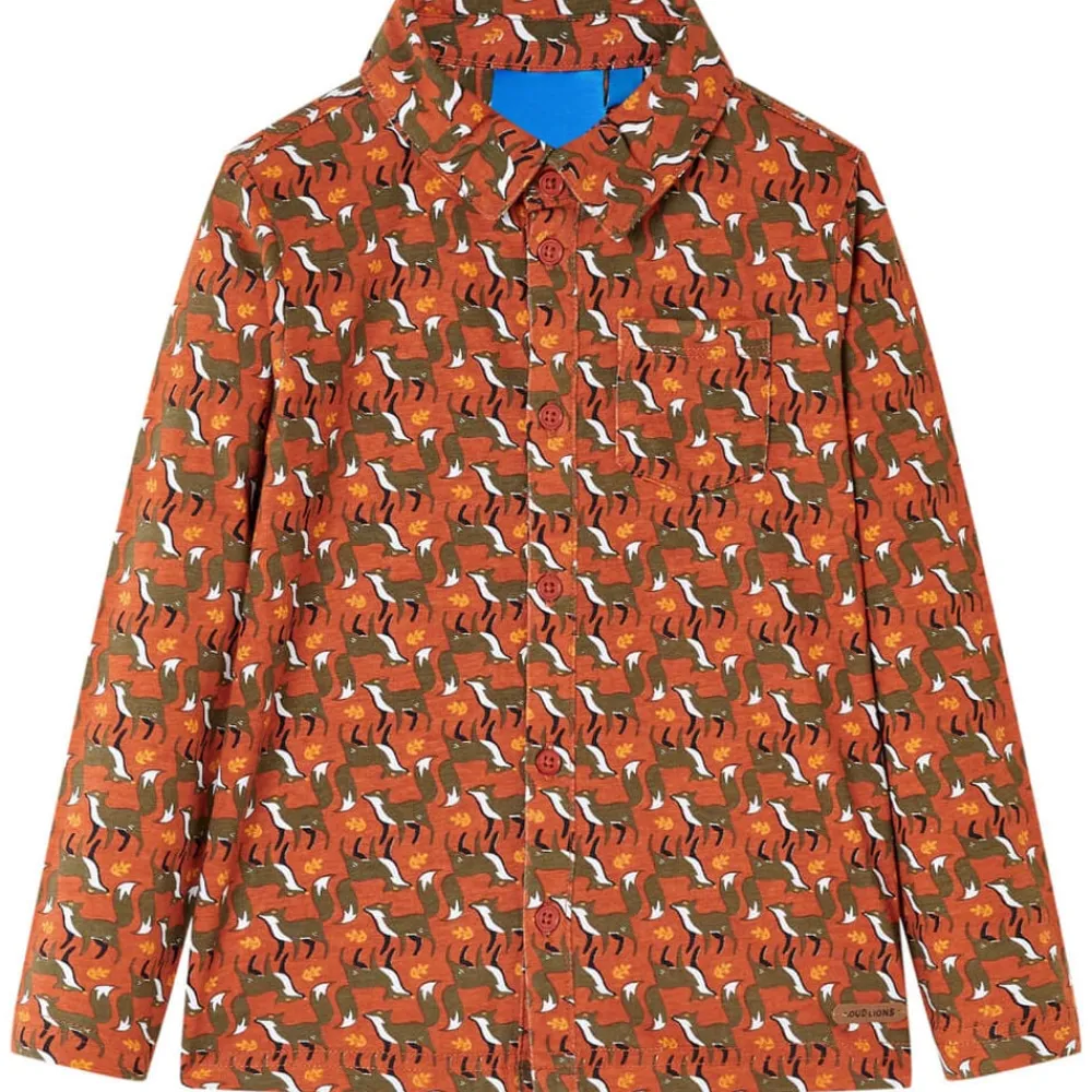 vidaXL Ropa Y Accesorios-Camisa infantil color teja claro 92