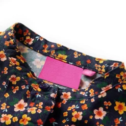 vidaXL Ropa Y Accesorios-Camisa infantil con cuello mao azul marino 104