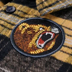 vidaXL Ropa Y Accesorios-Camisa infantil de cuadros amarillo y negro 92