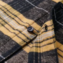 vidaXL Ropa Y Accesorios-Camisa infantil de cuadros amarillo y negro 92