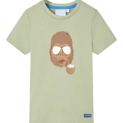 vidaXL Ropa Y Accesorios-Camiseta de manga corta infantil claro 116