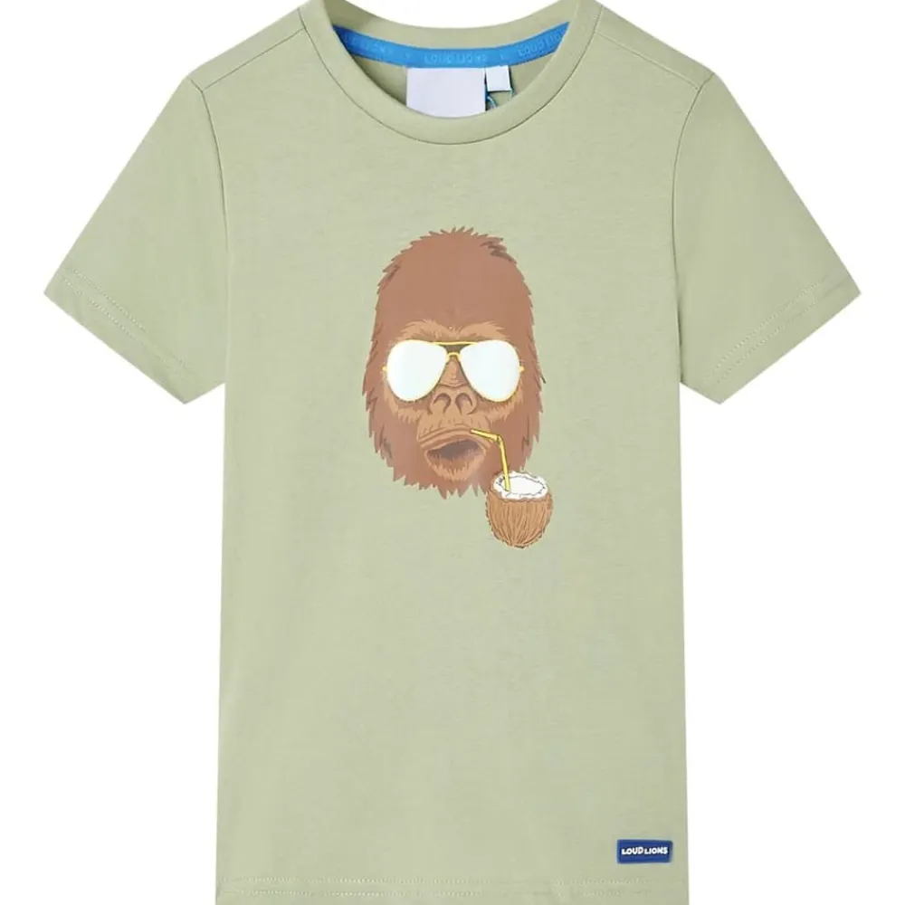 vidaXL Ropa Y Accesorios-Camiseta de manga corta infantil claro 116