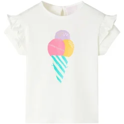 vidaXL Ropa Y Accesorios-Camiseta de niños color crudo 92