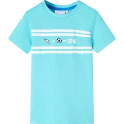 vidaXL Ropa Y Accesorios-Camiseta infantil aguamarina 116