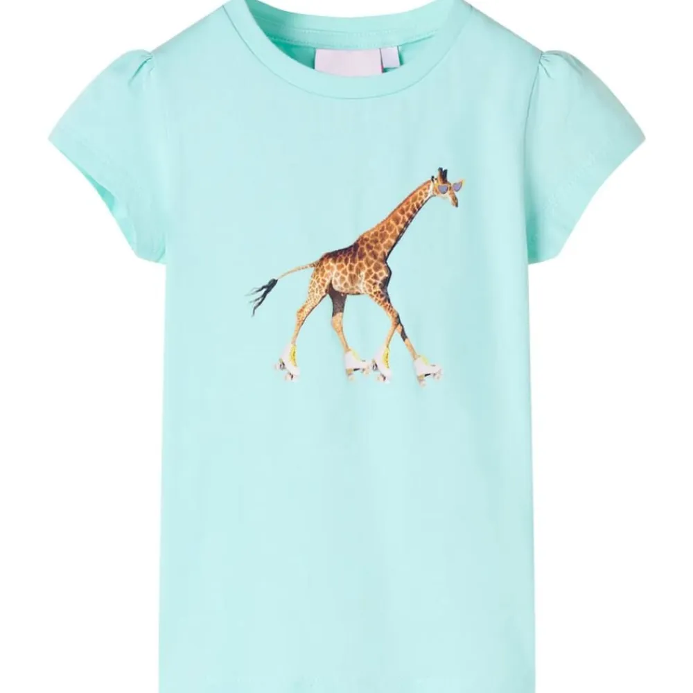 vidaXL Ropa Y Accesorios-Camiseta infantil aguamarina claro 92