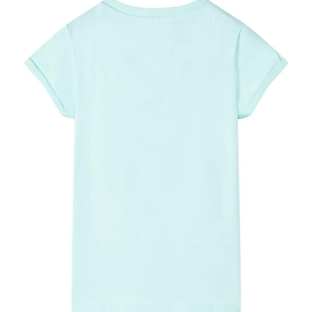 vidaXL Ropa Y Accesorios-Camiseta infantil aguamarina claro 128