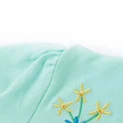 vidaXL Camiseta infantil aguamarina claro 128 Verde agua Clearance