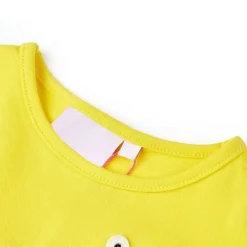 vidaXL Camiseta infantil brillante 140 Amarillo Discount