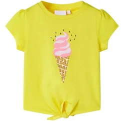 vidaXL Camiseta infantil 104 Amarillo Online