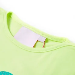 vidaXL Camiseta infantil fluorescente 116 Amarillo Discount