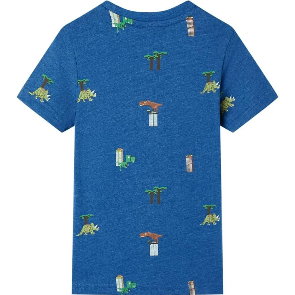 vidaXL Camiseta infantil mélange 104 Azul oscuro Outlet