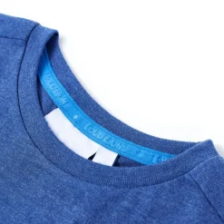 vidaXL Camiseta infantil mélange 116 Azul oscuro Outlet