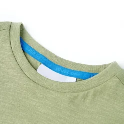 vidaXL Camiseta infantil claro 116 Caqui Clearance