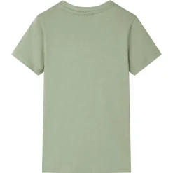 vidaXL Camiseta infantil claro 116 Caqui New