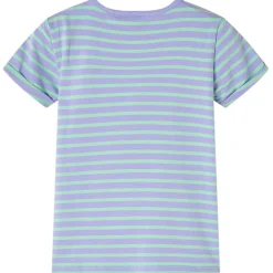 vidaXL Camiseta infantil con diseño a rayas chillón 116 Menta Hot