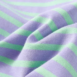 vidaXL Camiseta infantil con diseño a rayas chillón 116 Menta Hot