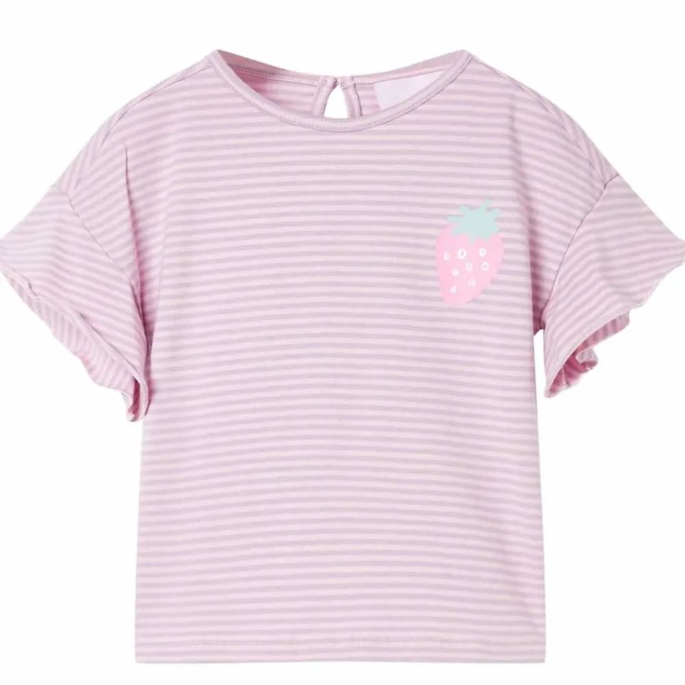 vidaXL Ropa Y Accesorios-Camiseta infantil con mangas de volantes lila 104