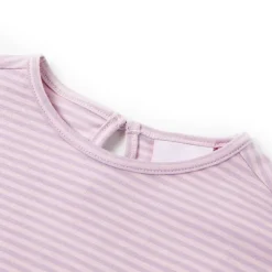 vidaXL Ropa Y Accesorios-Camiseta infantil con mangas de volantes lila 104