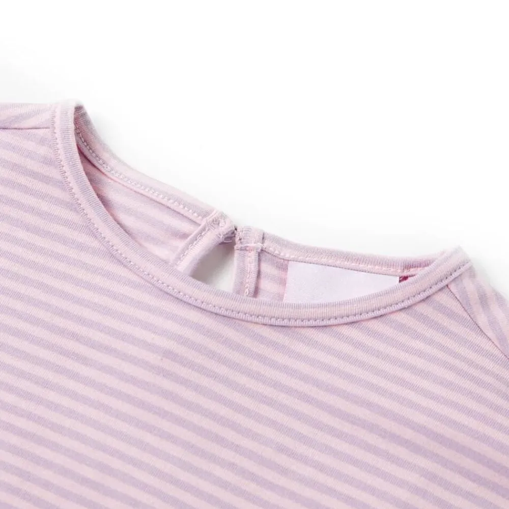 vidaXL Ropa Y Accesorios-Camiseta infantil con mangas de volantes lila 104