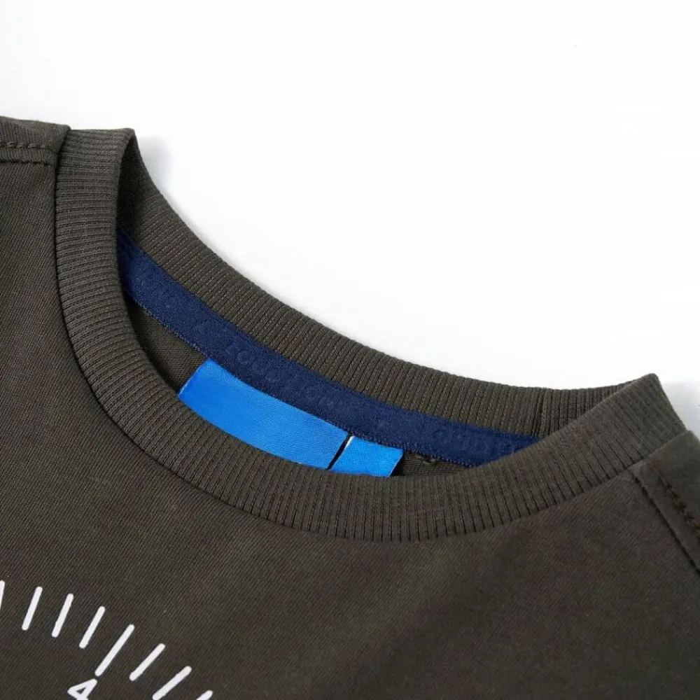 vidaXL Camiseta infantil de manga larga 104 Caqui Sale