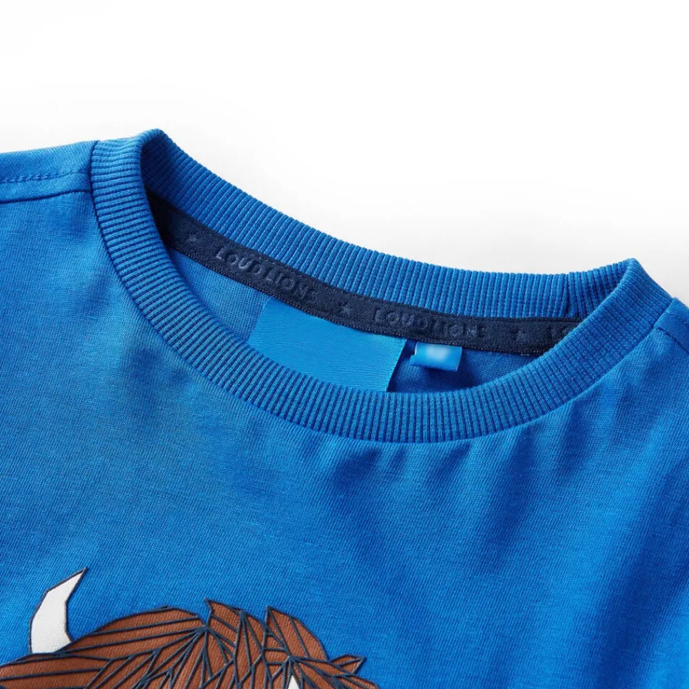 vidaXL Ropa Y Accesorios-Camiseta infantil de manga larga cobalto 116