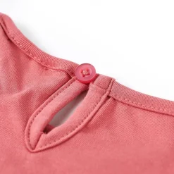 vidaXL Camiseta infantil de manga larga envejecido 116 Rosa Online