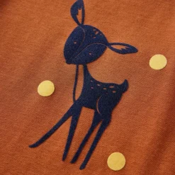 vidaXL Ropa Y Accesorios-Camiseta infantil de manga larga color coñac 92