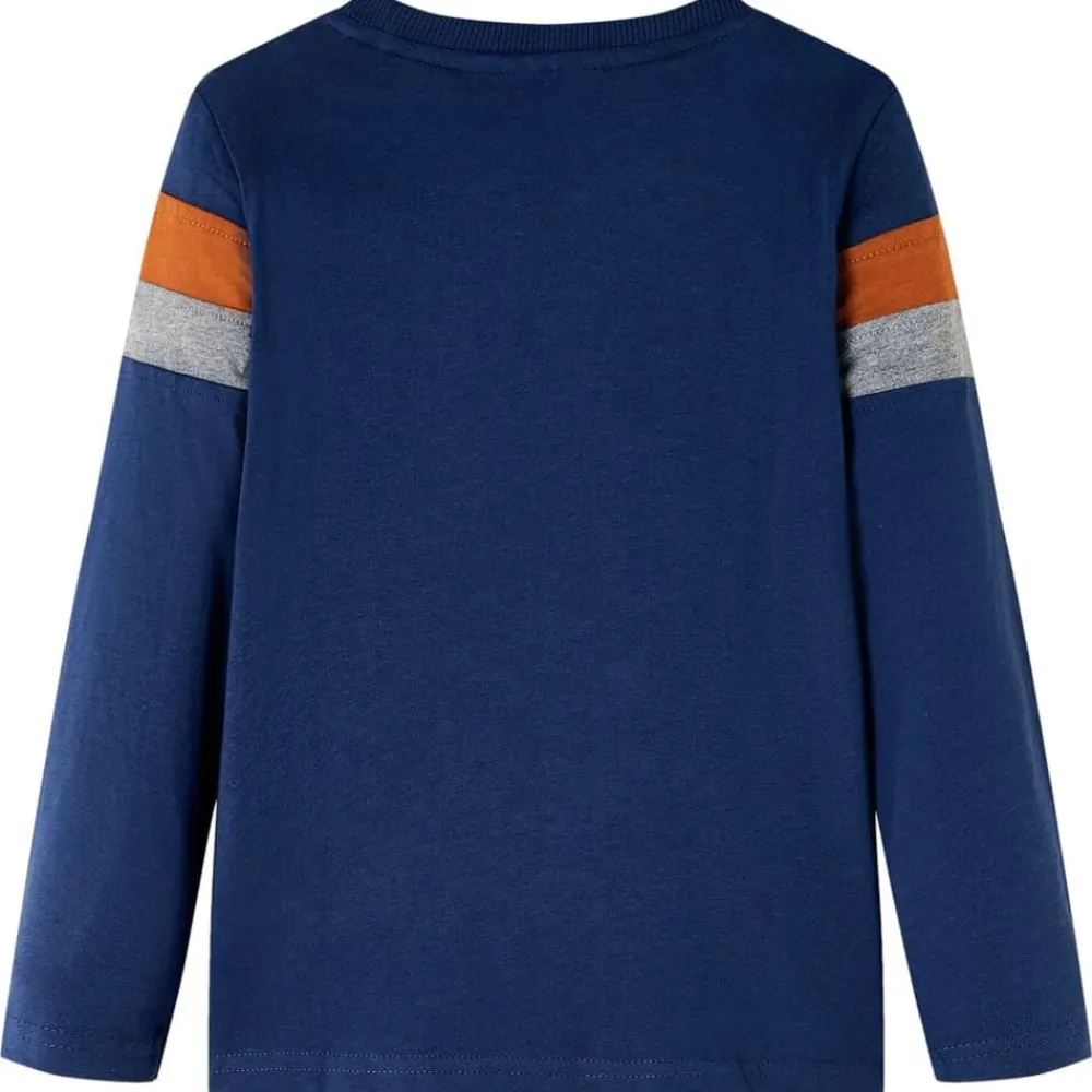 vidaXL Ropa Y Accesorios-Camiseta infantil de manga larga azul marino 104