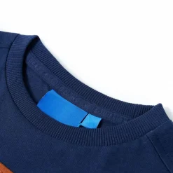 vidaXL Ropa Y Accesorios-Camiseta infantil de manga larga azul marino 104