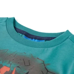 vidaXL Ropa Y Accesorios-Camiseta infantil de manga larga aguamarina oscuro 104