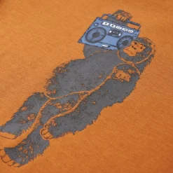 vidaXL Ropa Y Accesorios-Camiseta infantil de manga larga ocre oscuro 92
