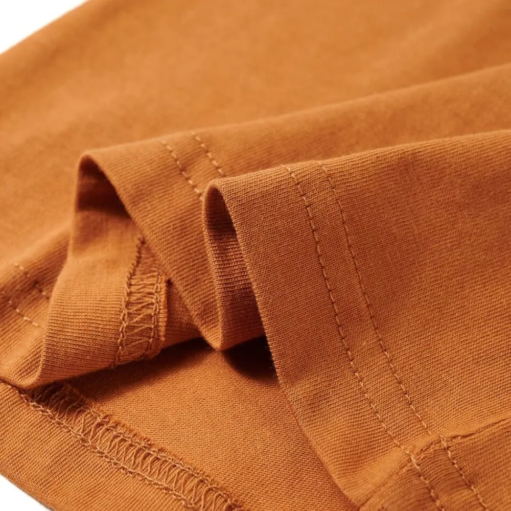vidaXL Ropa Y Accesorios-Camiseta infantil de manga larga ocre oscuro 92