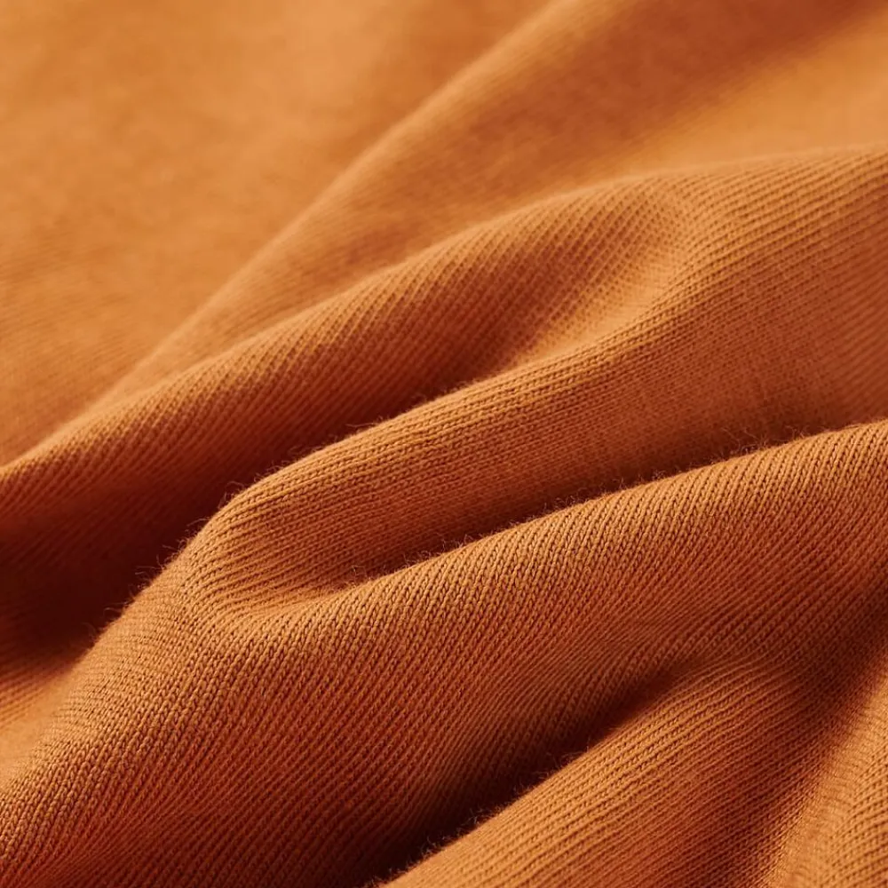 vidaXL Ropa Y Accesorios-Camiseta infantil de manga larga ocre oscuro 92