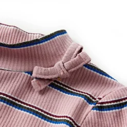 vidaXL Camiseta infantil de manga larga 128 Rosa claro New