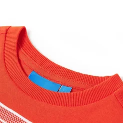 vidaXL Camiseta infantil de manga larga brillante 104 Naranja Discount