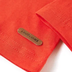 vidaXL Camiseta infantil de manga larga brillante 104 Naranja Discount