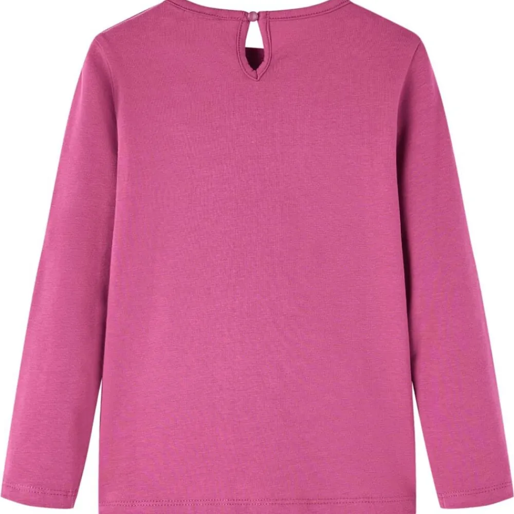 vidaXL Camiseta infantil de manga larga 92 Frambuesa New