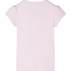 vidaXL Camiseta infantil de manga casquillo rosa suave 104 Rosa claro