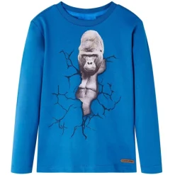 vidaXL Ropa Y Accesorios-Camiseta infantil de manga larga azul petróleo 104