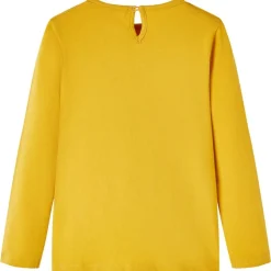 vidaXL Camiseta infantil de manga larga oscuro 104 Ocre Hot