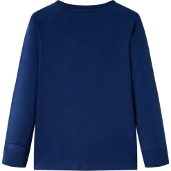 vidaXL Ropa Y Accesorios-Camiseta infantil de manga larga azul marino 104