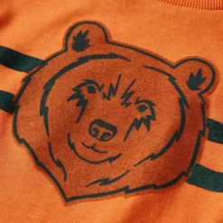 vidaXL Camiseta infantil de manga larga oscuro 92 Naranja Hot