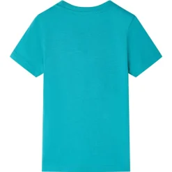 vidaXL Ropa Y Accesorios-Camiseta infantil de manga corta color verde oscuro 128