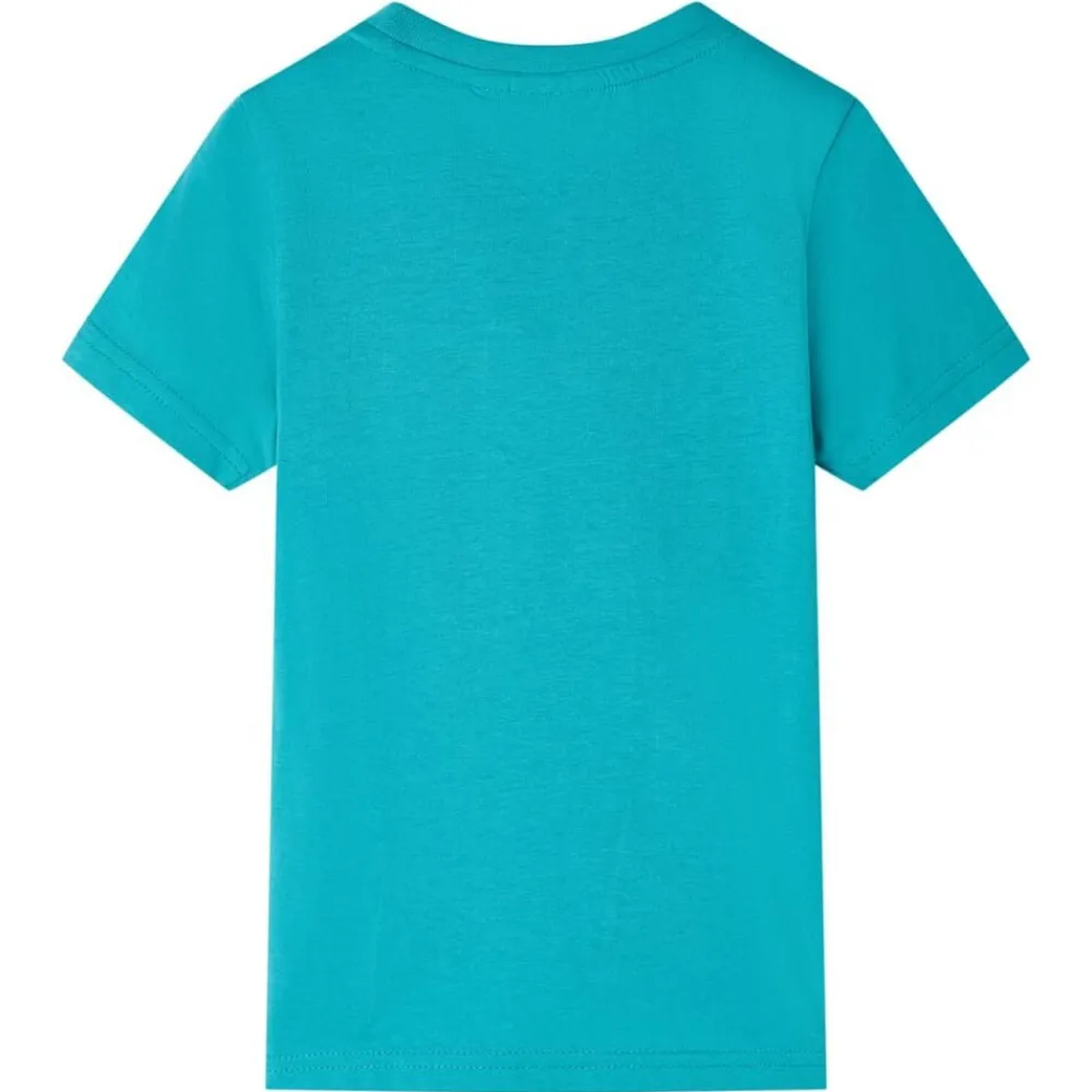 vidaXL Ropa Y Accesorios-Camiseta infantil de manga corta color verde oscuro 128