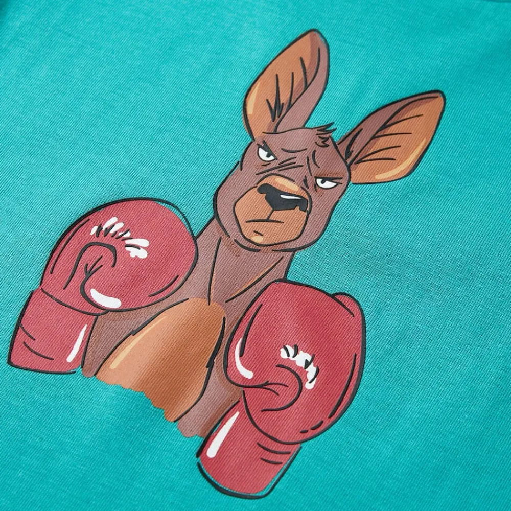 vidaXL Ropa Y Accesorios-Camiseta infantil de manga corta color verde oscuro 128