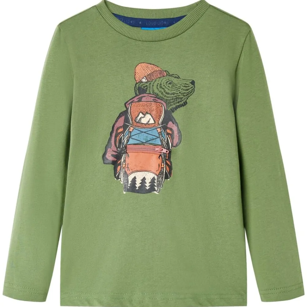 vidaXL Ropa Y Accesorios-Camiseta infantil de manga larga claro 104