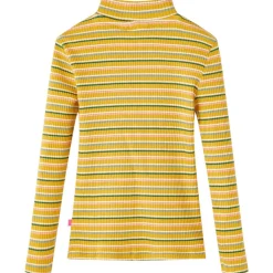 vidaXL Camiseta infantil de manga larga cuello alto color 104 Ocre Clearance