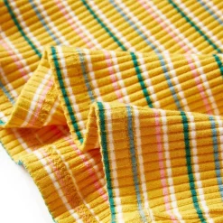 vidaXL Camiseta infantil de manga larga cuello alto color 104 Ocre Clearance