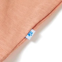 vidaXL Camiseta infantil de manga corta claro 128 Naranja New