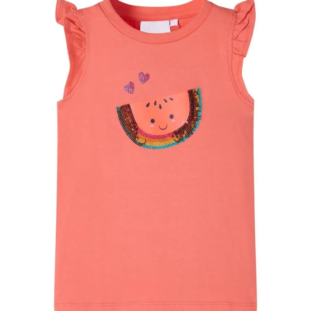 vidaXL Ropa Y Accesorios-Camiseta infantil de manga volante 116